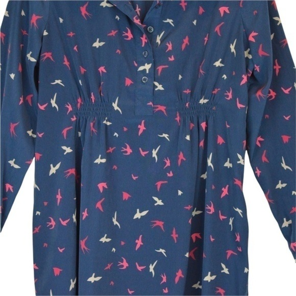 GAP Bird Print Navy Blue Maternity Legging Tunic Top Dress, Small - Picture 9 of 10
